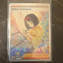 Pokemon TCG Erika's Invitation 203/165 Scarlet & Violet 151 Holo Trainer Card - Image 1