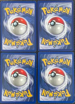 1999 POKEMON WOTC SHADOWLESS BASE SET 4 CARD LOT - VINTAGE - Image 2