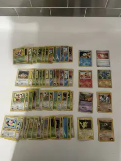 Lot of 600+ Vintage Pokemon Cards Sorted Base (Unlimited) Bulk Lot Set - MP - Image 3