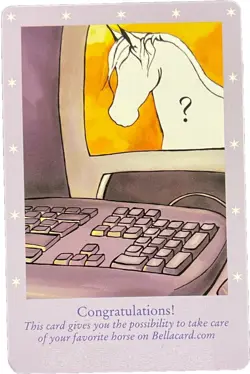 BELLA SARA DANISH WISE WARRIORS SERIES RARE CONGRATULATIONS! CARD - Image 1