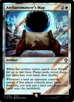 MTG Commander: FINAL FANTASY Surge Foil Archaeomancer's Map R 230 NM Pack Fresh - Image 1