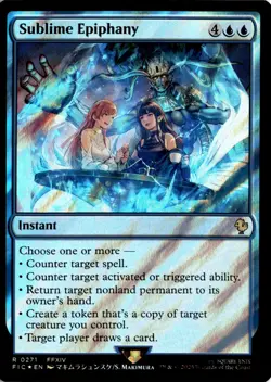 MTG Commander: FINAL FANTASY Surge Foil Sublime Epiphany R 271 NM Pack Fresh Act - Image 1