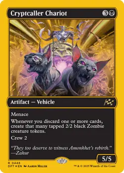 Cryptcaller Chariot (First-Place Foil) [Aetherdrift] Foil Near Mint - Image 1