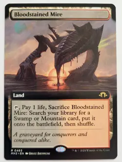 MTG Bloodstained Mire - Extended Art MH3 NM - Image 1