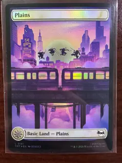 MTG Teenage Mutant Ninja Turtles Foil #0191 Plains - Land - Image 1