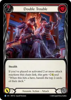 Double Trouble Red Foil - MST112 NM - FaB Flesh and Blood - Image 1