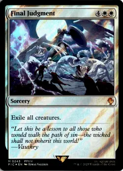 MTG Commander: FINAL FANTASY Surge Foil Final Judgment M 243 NM Pack Fresh Actua - Image 1