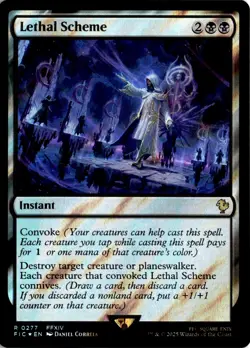 MTG Commander: FINAL FANTASY Surge Foil Lethal Scheme R 277 NM Pack Fresh Actual - Image 1