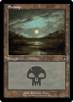 Swamp (444) (Retro) [Commander Masters] Magic MTG - Image 1
