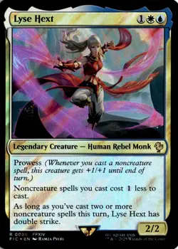 MTG Commander: FINAL FANTASY Surge Foil Lyse Hext R 88 NM Pack Fresh ActualScan - Image 1