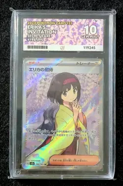 Ace Grade Gem Mint 10 Erika's Invitation 196/165 - Japanese pokemon 151 Holo - Image 1
