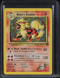 2000 Pokemon Gym Challenge Holo #1 Blaine's Arcanine - Image 1