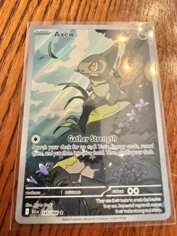 Pokemon Axew 145/086 Sv Black Bolt Illustration Rare Holo English - Image 1