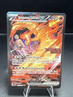 Pokemon Team Rocket's Moltres ex - Destined Rivals Stamped Promo 229/182 NM - Image 1