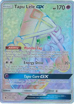 Tapu Lele GX - 155/145 - Secret Rare DMG, English Pokemon Guardians Rising - Image 1