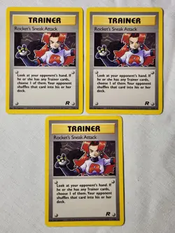 Played (LP) Rocket's Sneak Attack - Non-Holo #72 Team Rocket Pokemon TCG - Image 1