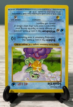 1999 Pokemon Base Set SQUIRTLE Common Shadowless 63/102 WOTC - Lightly Played - Image 2