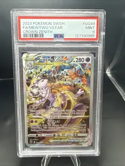 Pokemon SWSH Crown Zenith Mewtwo VSTAR Galarian Gallery GG44/GG70 PSA 9 - Image 1