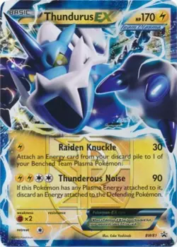 Thundurus EX - BW81 - Promotional DMG, English Pokemon Promos - Image 1