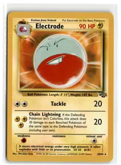1999 POKEMON CLASSIC - JUNGLE ELECTRODE STAGE 1/RARE #18 - - Image 1