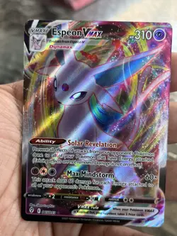 Espeon VMAX 2021 Pokemon TCG 065/203 Ultra Rare Evolving Skies full art holo NM - Image 2