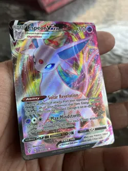 Espeon VMAX 2021 Pokemon TCG 065/203 Ultra Rare Evolving Skies full art holo NM - Image 3