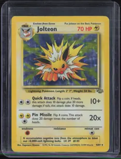 1999 Pokemon Jungle Holo #4 Jolteon - Image 1