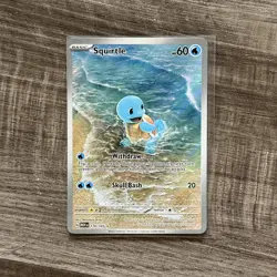 2023 Pokemon SQUIRTLE #170/165 Scarlet & Violet 151 Illustration Rare English - Image 1