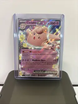 2023 Pokemon Scarlet Violet Obsidian Flames Clefable ex 82 /197 Double Rare - Image 1