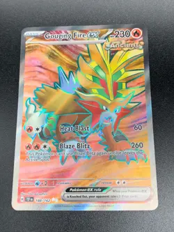 Gouging Fire ex - 188/162 Full Art Scarlet & Violet: Temporal Forces Pokemon NM - Image 1