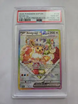 2025 POKEMON SVP EN-SV BLACK STAR PROMO #174 EEVEE EX PSA 10 - Image 1