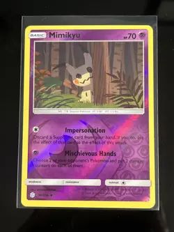Pokemon Mimikyu 96/236 SM Cosmic Eclipse Reverse Holo NM - Image 1