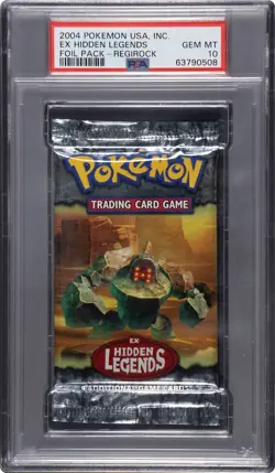 2004 Pokemon EX Hidden Legends Foil Booster Regirock Art PSA 10 GEM MINT POP 5 - Image 1