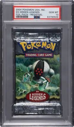 2004 Pokemon EX Hidden Legends Foil Booster Registeel Art PSA 10 GEM MINT POP 3 - Image 1
