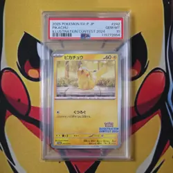 Pokemon Pikachu SVP214 Illustration Contest 2024 Promo PSA 10 Graded - Image 1