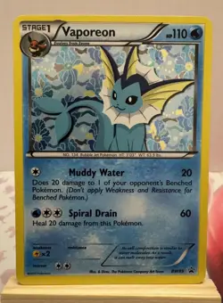 Pokemon Vaporeon BW89 Black & White Promo Stage 1 Holo HP110 Muddy Water - Image 1