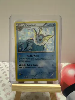 Pokemon Vaporeon BW89 Black & White Promo Stage 1 Holo HP110 Muddy Water - Image 2