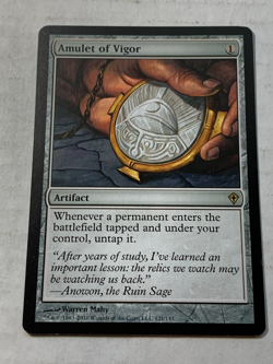 MTG Magic the Gathering Amulet of Vigor (121/151) Worldwake LP - Image 1