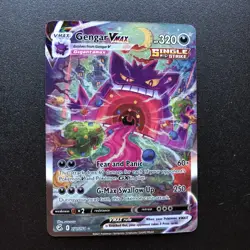 Pokemon 2021 Fusion Strike Gengar VMAX 271/264 Full Art Holo Secret Rare - Image 1