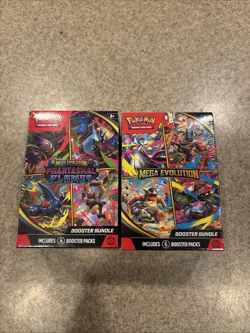 Pokemon TCG Mega Evolution & Phantasmal Flames Booster Bundle 2-Pack Sealed New - Image 1