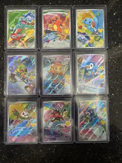 Pokemon First Partners Illustration Collection Series 1 Full Set NM Pack Fresh - Image 1
