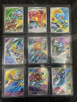 Pokemon First Partners Illustration Collection Series 1 Full Set NM Pack Fresh - Image 2