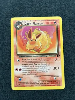 Pokemon TCG Dark Flareon 35/82 Team Rocket Regular Lightly Played - Image 1