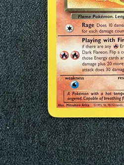 Pokemon TCG Dark Flareon 35/82 Team Rocket Regular Lightly Played - Image 2