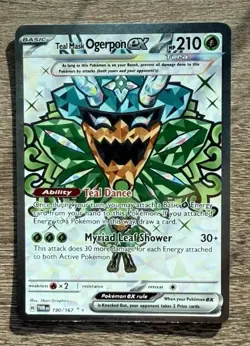 Teal Mask Ogerpon ex 190/167 SV06 Twilight Masquerade Holo Pokemon TCG - Image 1