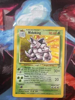 Pokemon TCG Nidoking Base Set 2 Holo Unlimited Rare LP/NM Vintage - Image 1