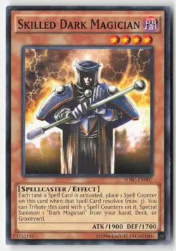Yugioh - Skilled Dark Magician SDSC-EN007 Unlimited - Structure Deck: Spellcaste - Image 1
