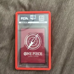 One Piece CCG Trafalgar Law OP01-002 Leader Art-Errata English PSA GMT 10 - Image 2