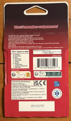 One Piece OP-13 CARRYING ON HIS WILL Sleeved Booster Pack - English Version! - Image 2