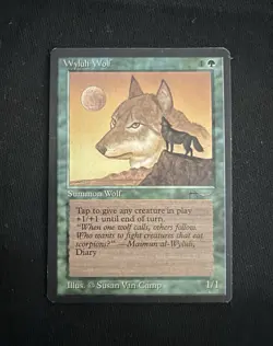 MAGIC THE GATHERING MTG - Arabian Nights *** WYLULI WOLF *** Lightly Played - Image 1